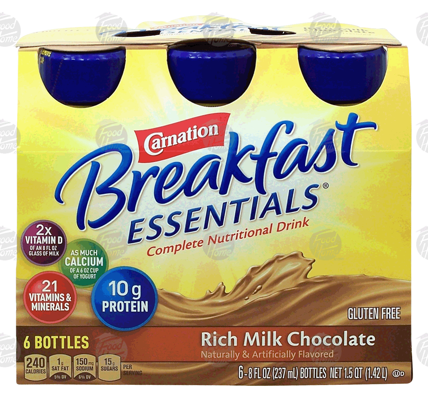 Carnation Breakfast Essentials rich milk chocolate complete nutritional drink, 8-fl. oz. Full-Size Picture